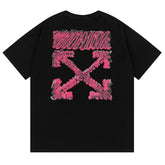 Off White Arrow Pattern Printed T-Shirt